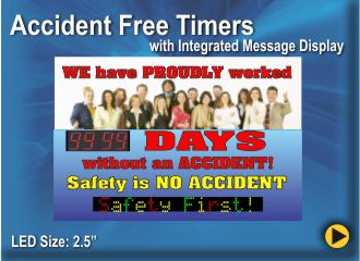 BRG Accident Free Timer, Count Up Clock